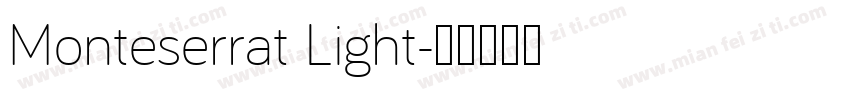 Monteserrat Light字体转换
